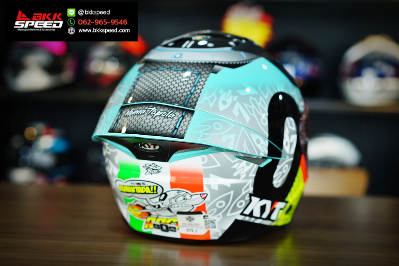 รูปสินค้าหมวกกันน็อคเต็มใบ แบรนด์ KYT รุ่น KYT TTR JET ลาย/สี TTR JET Foggia Misano 2022 สำหรับขี่มอเตอร์ไซค์ รายละเอียดสินค้า จาก BKKSPEED