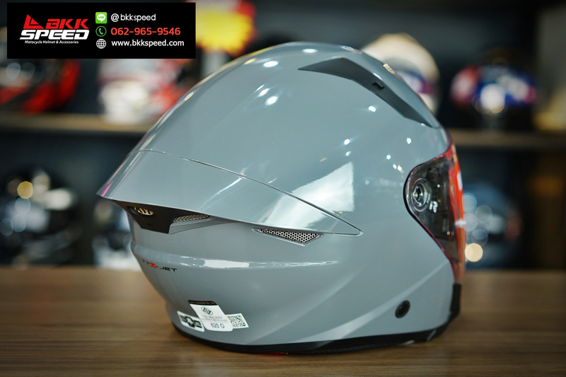 รูปสินค้าหมวกกันน็อคเต็มใบ แบรนด์ KYT รุ่น KYT TTR JET ลาย/สี TTR JET Solid Grey สำหรับขี่มอเตอร์ไซค์ รายละเอียดสินค้า จาก BKKSPEED