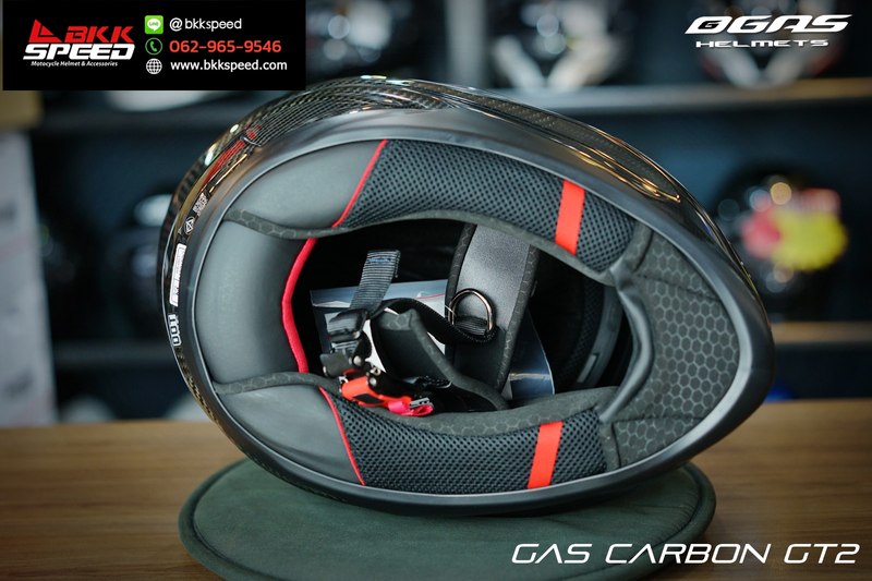 รูปสินค้าหมวกกันน็อคเต็มใบ แบรนด์ GAS รุ่น Carbon ลาย/สี GT2 สำหรับขี่มอเตอร์ไซค์ รูปเพิ่มเติม 7 จาก BKKSPEED