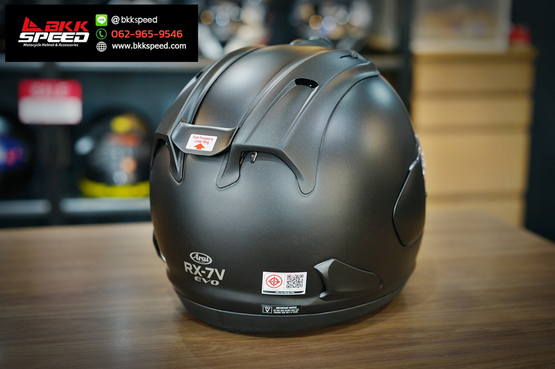 รูปสินค้าหมวกกันน็อคเต็มใบ แบรนด์ ARAI รุ่น ARAI RX-7V EVO ลาย/สี RX7V EVO Black Frost สำหรับขี่มอเตอร์ไซค์ รายละเอียดสินค้า จาก BKKSPEED